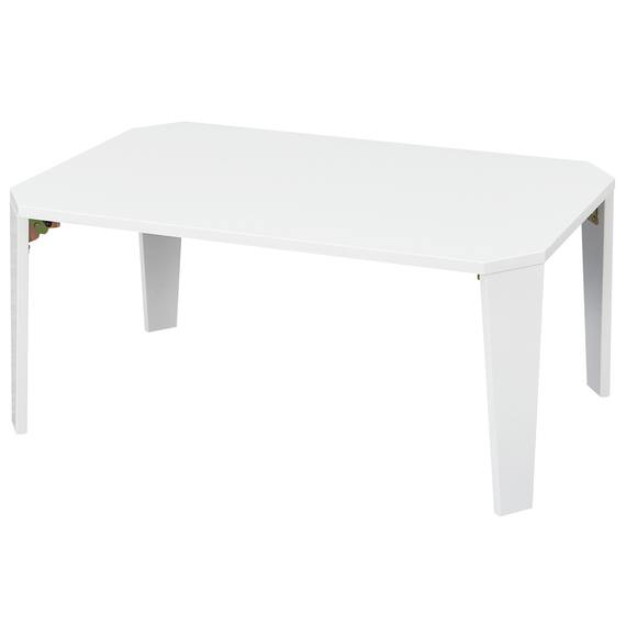 【在庫限り】折りたたみ簡易テーブル(シャインB 幅75cm WH) 1枚目画像