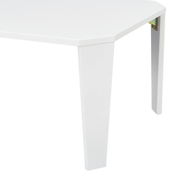 【在庫限り】折りたたみ簡易テーブル(シャインB 幅75cm WH) 5枚目画像