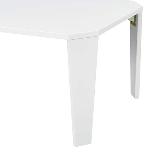 【在庫限り】折りたたみ簡易テーブル(シャインB 幅75cm WH) 5枚目画像