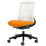 オフィスチェア(Try L/Wシェル ローバック 背:ホワイト)