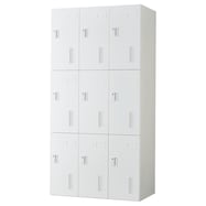 スチールロッカー(9人用 TSYG-09 アウトセットタイプ OR-M)
