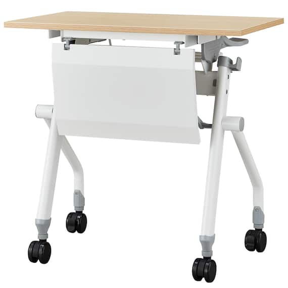 会議用テーブル(NTM-7545 NF9 幕板付き OAK/WH) 1枚目画像