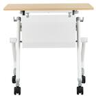 会議用テーブル(NTM-7545 NF9 幕板付き OAK/WH) 2枚目画像