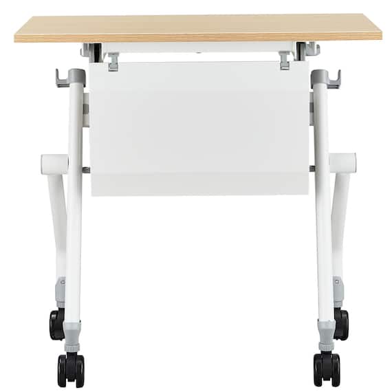 会議用テーブル(NTM-7545 NF9 幕板付き OAK/WH) 2枚目画像