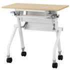 会議用テーブル(NTM-7545 NF9 幕板付き OAK/WH) 4枚目画像