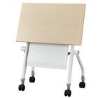 会議用テーブル(NTM-7545 NF9 幕板付き OAK/WH) 5枚目画像