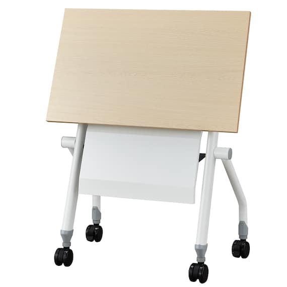 会議用テーブル(NTM-7545 NF9 幕板付き OAK/WH) 5枚目画像