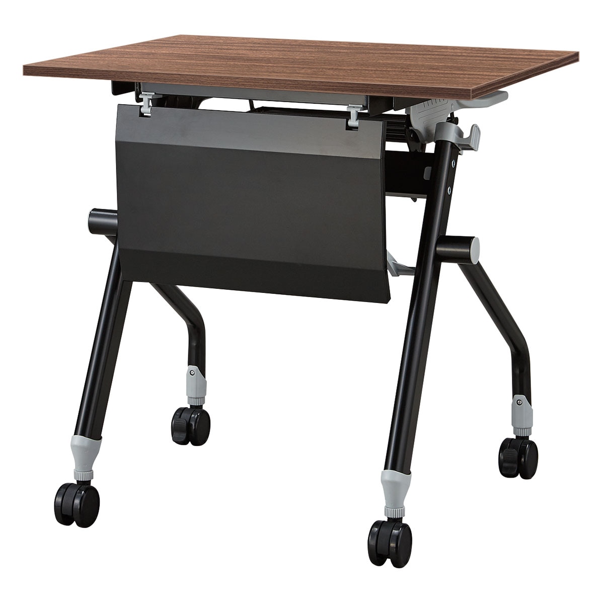 UNPLUGGED テーブル×２セット、ShineTrip天板＋コネクションバー 会議用テーブル(NTM-7560 NF9 幕板付き WN/BK) | ニトリネット【公式