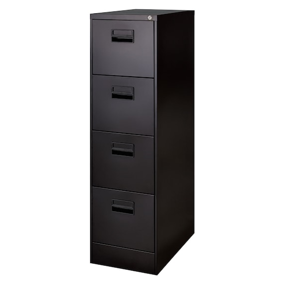 ファイリングキャビネット(TSFC 4段 BK) 1枚目画像