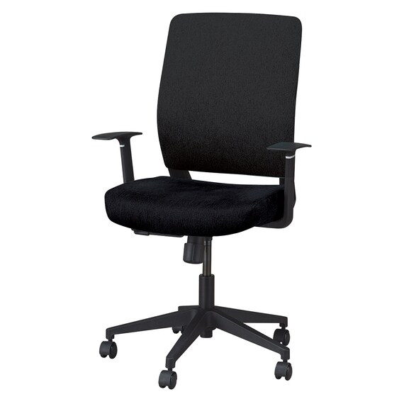 オフィスチェア(DCT001B 肘付き BK) 1枚目画像