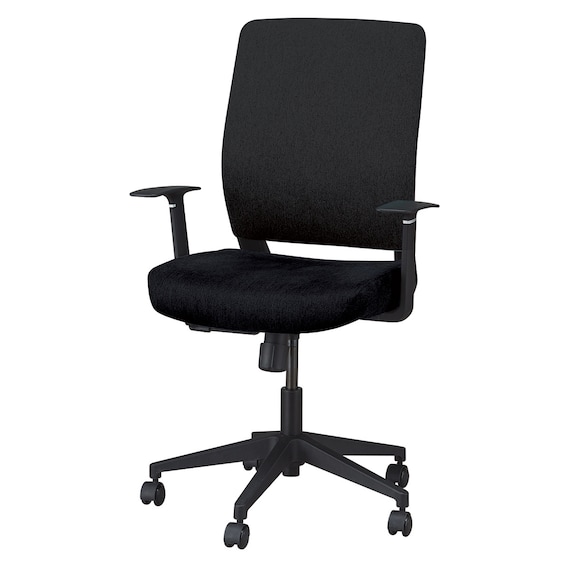 オフィスチェア(DCT001B 肘付き BK) 1枚目画像