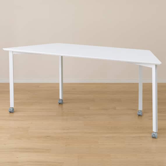 ミーティングテーブル(台形タイプ NTTZ-1806WH/WH) 1枚目画像