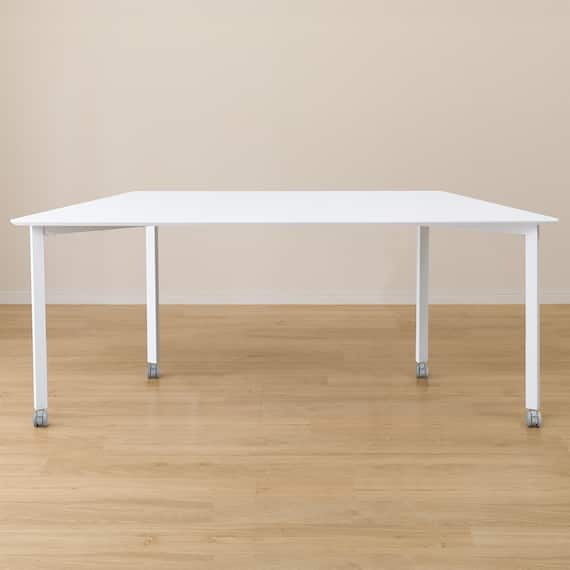 ミーティングテーブル(台形タイプ NTTZ-1806WH/WH) 2枚目画像