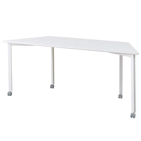 ミーティングテーブル(台形タイプ NTTZ-1806WH/WH) 5枚目画像