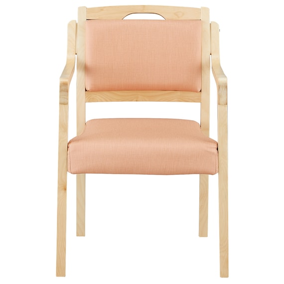 木製チェア(コール 肘付き NA/PI) 2枚目画像