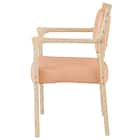 木製チェア(コール 肘付き NA/PI) 3枚目画像