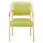 木製チェア(コール 肘付き NA/GR) 2枚目画像