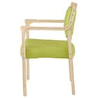 木製チェア(コール 肘付き NA/GR) 3枚目画像