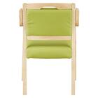 木製チェア(コール 肘付き NA/GR) 5枚目画像