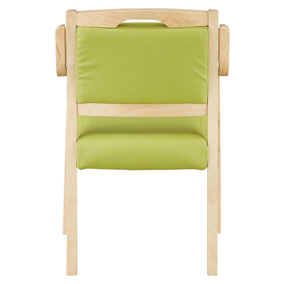 木製チェア(コール 肘付き NA/GR) 5枚目画像