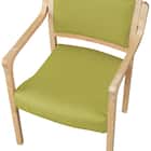 木製チェア(コール 肘付き NA/GR) 7枚目画像