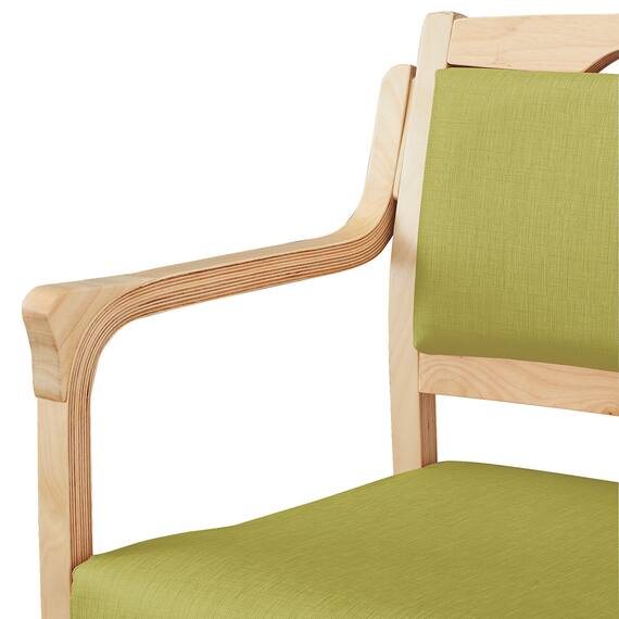 木製チェア(コール 肘付き NA/GR) 8枚目画像