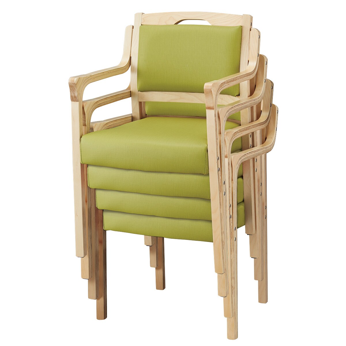 木製チェア(コール 肘付き NA/GR) | ニトリネット【公式】 家具