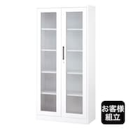 【お客様組立品・玄関先納品】スチールキャビネット(FD-06 ガラス引違い戸)