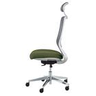 オフィスチェア(BELLA GMW ヘッドレスト付き GR) 3枚目画像