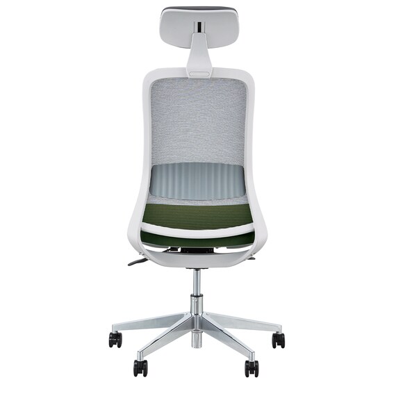 オフィスチェア(BELLA GMW ヘッドレスト付き GR) 5枚目画像