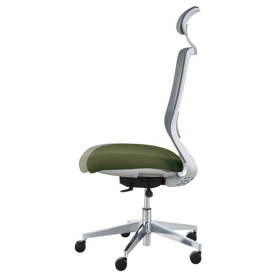 オフィスチェア(BELLA GMW ヘッドレスト付き GR) 8枚目画像