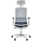 オフィスチェア(BELLA GMW 肘・ヘッドレスト付き GY) 5枚目画像