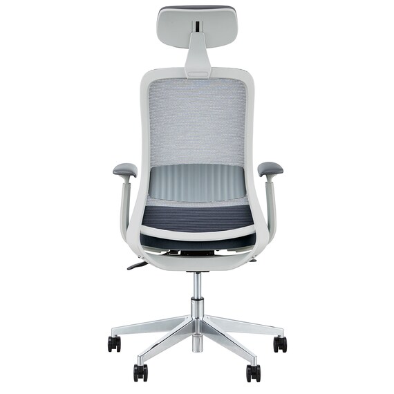 オフィスチェア(BELLA GMW 肘・ヘッドレスト付き GY) 5枚目画像