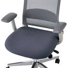 オフィスチェア(BELLA GMW 肘・ヘッドレスト付き GY) 6枚目画像