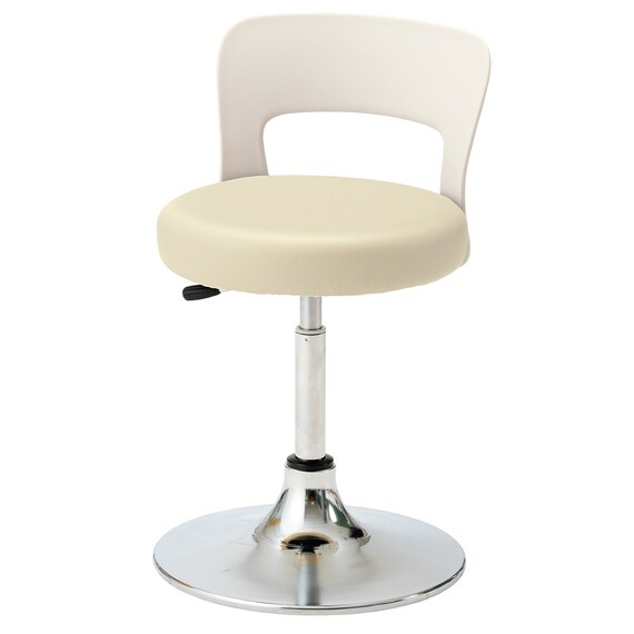 昇降チェア(CA-14BL 背付き 円盤脚 PVC-CYE) 1枚目画像