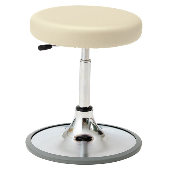 昇降チェア(CA-P13BL 円盤脚 ラバープロテクタ PVC-CYE) 1枚目画像