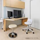 昇降チェア(CA-P13BL 円盤脚 ラバープロテクタ PVC-CYE) 6枚目画像