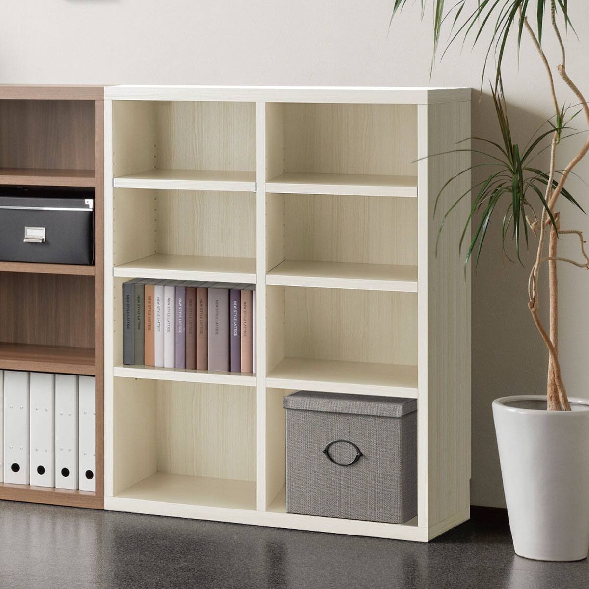 木製書庫(オープン SHELF LFS-90 WW) | ニトリネット【公式】 家具