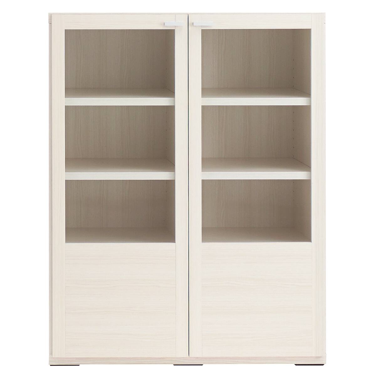 木製書庫(両開きガラス戸 SHELF GFS-90 WW) | ニトリネット【公式