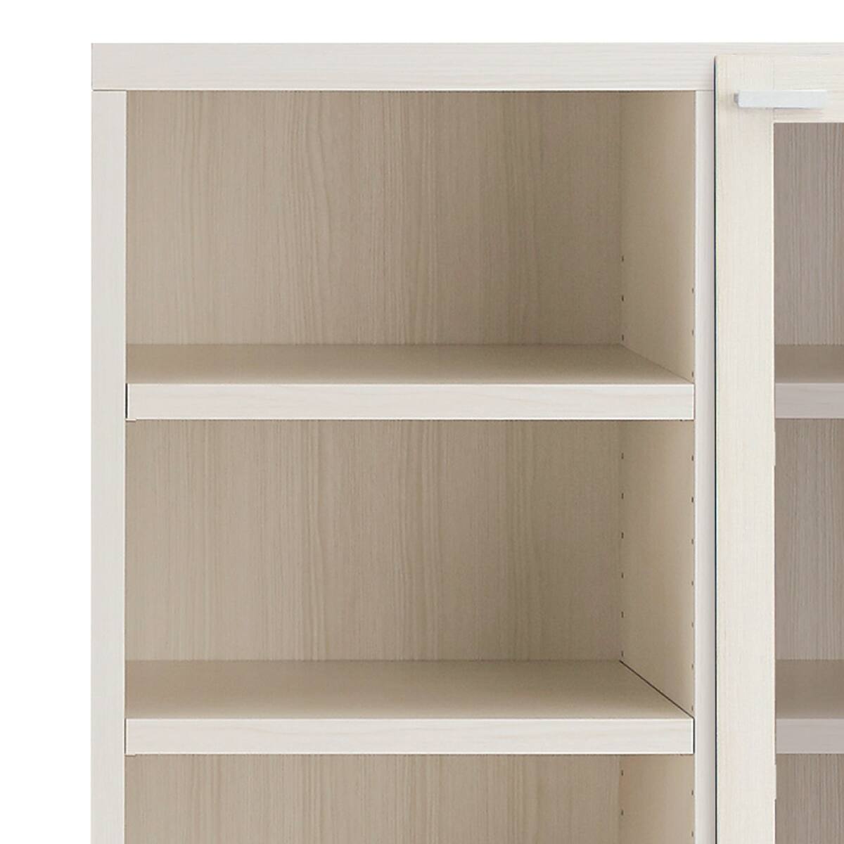 木製書庫(両開きガラス戸 SHELF GFS-90 WW) | ニトリネット【公式