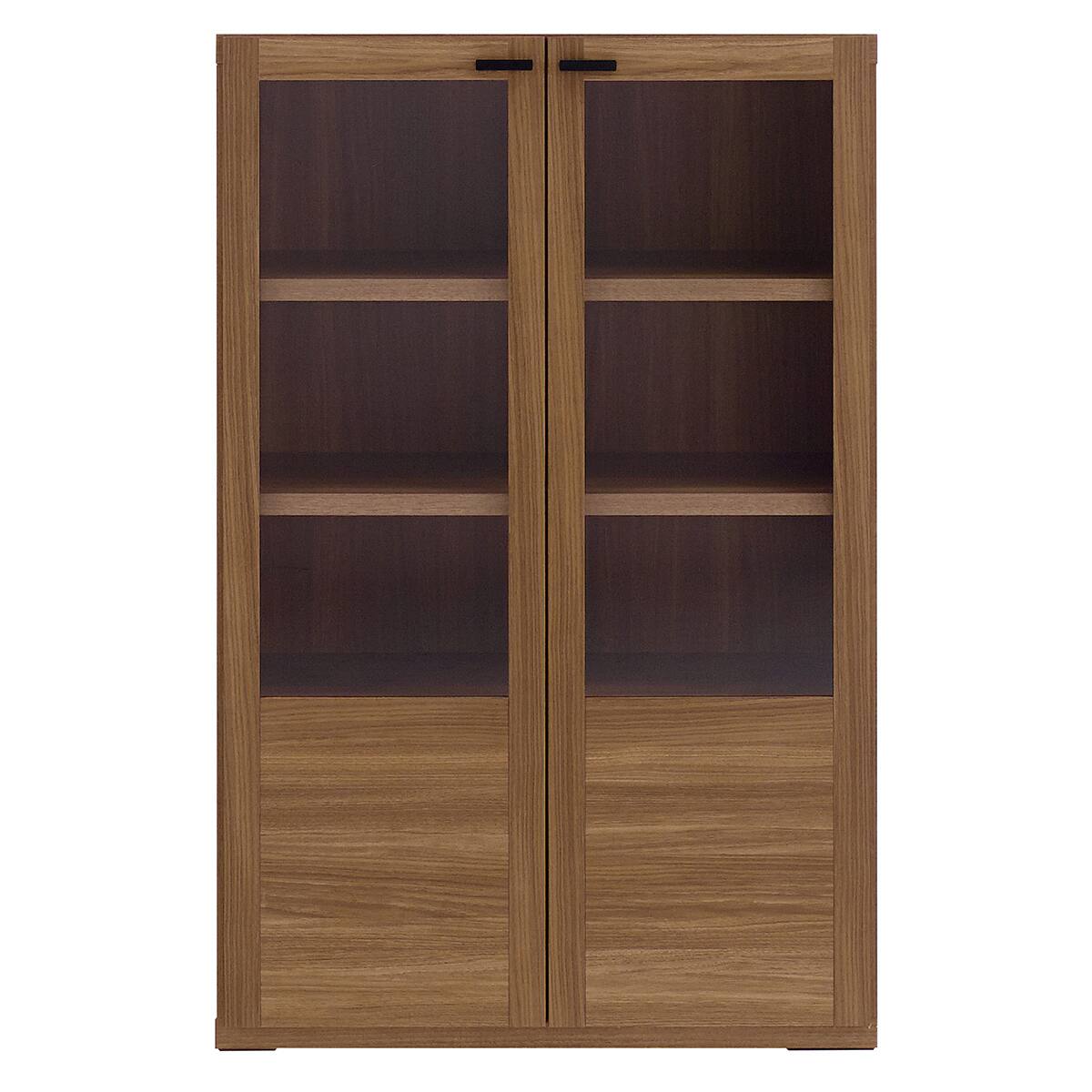 木製書庫(両開きガラス戸 SHELF GFD-74 WN) | ニトリネット【公式