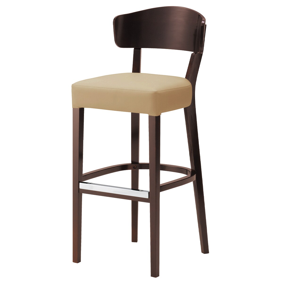 木製カウンターチェア(マニコA 背板 1N A80-8 DBR/BE) | ニトリネット