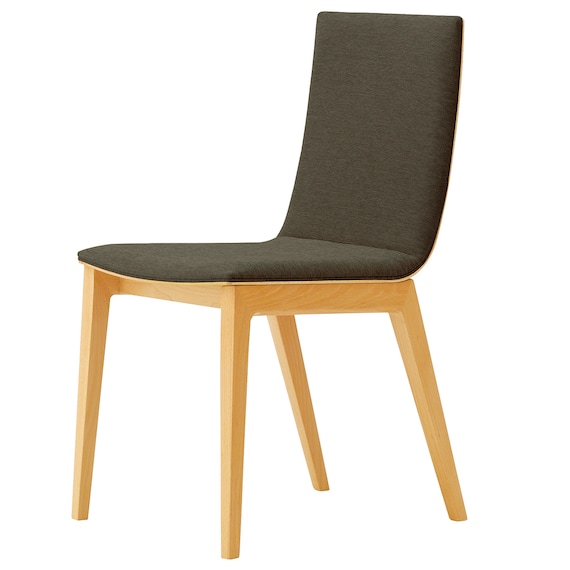 木製チェア(タストA 背板 D19 NA/GY) 2枚目画像