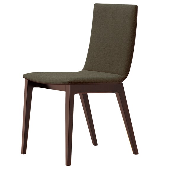 木製チェア(タストA 背板 D19 DBR/GY) 2枚目画像