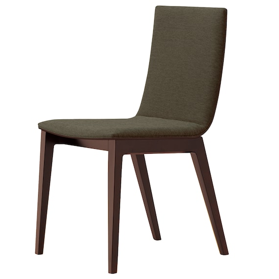 木製チェア(タストA 背板 D19 DBR/GY) 2枚目画像