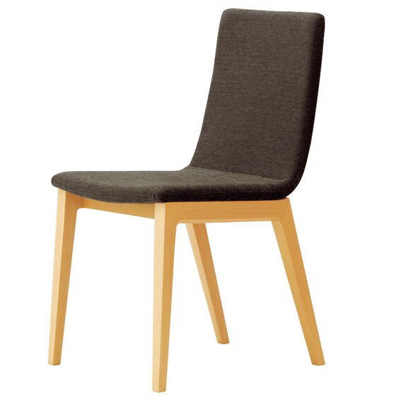 木製チェア(タストB 背張り D19 NA/GY) 1枚目画像