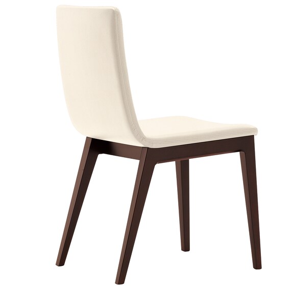 木製チェア(タストB 背張り A80-70 DBR/IV) 1枚目画像