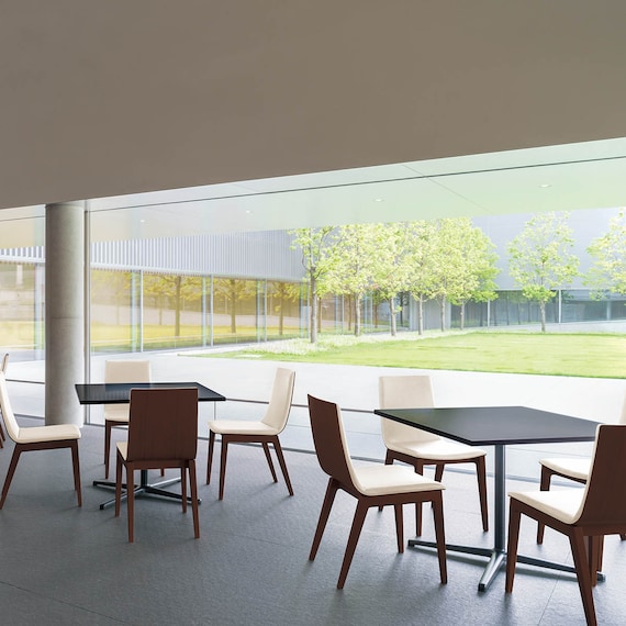 木製チェア(タストB 背張り A80-70 DBR/IV) 5枚目画像