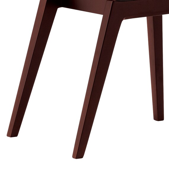 木製チェア(タストB 背張り D19 DBR/GY) 2枚目画像