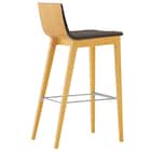 木製カウンターチェア(タストA 背板 D19 NA/GY) 1枚目画像